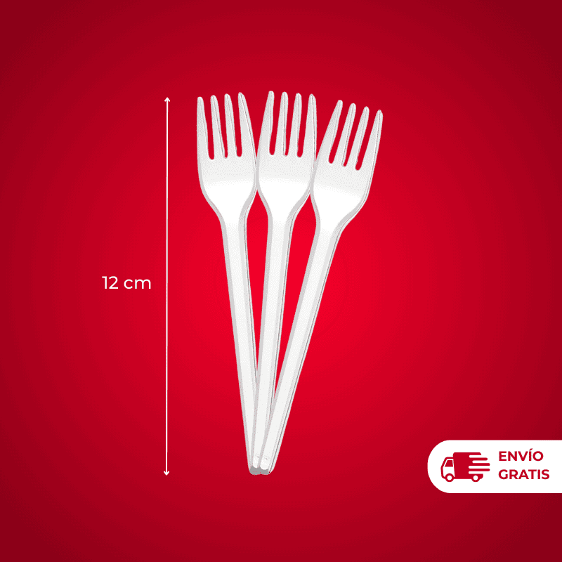 TENEDOR DE PLÁSTICO X100U