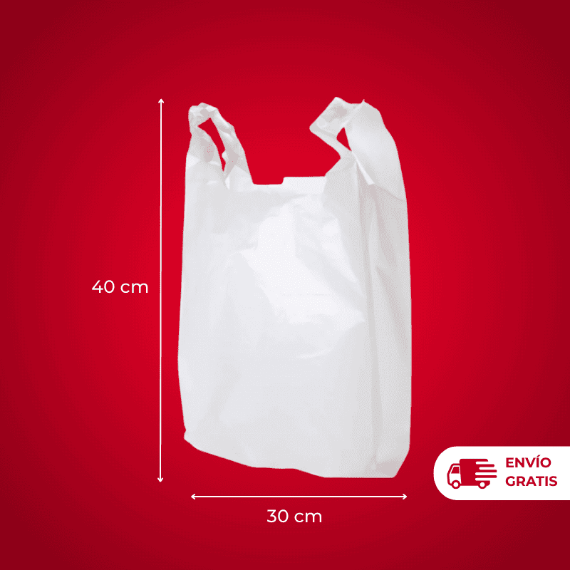 BOLSA CAMISETA 30X40 CM X80U