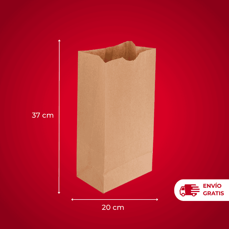 BOLSA PAPEL KRAFT N°7 X100U