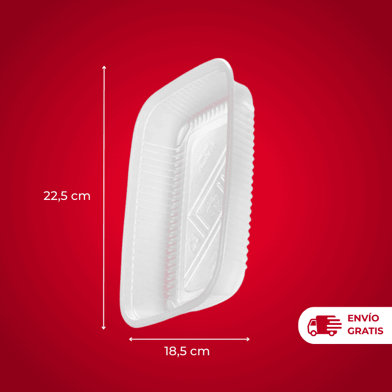 BANDEJA PLÁSTICO RETANGULAR N°105 X100U