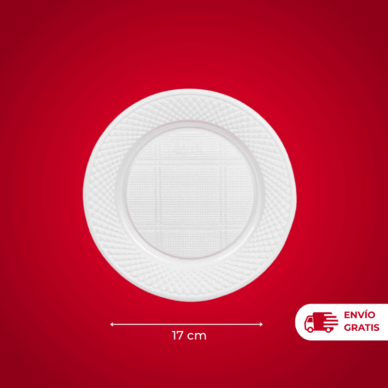 PLATO PLÁSTICO 17CM X50U